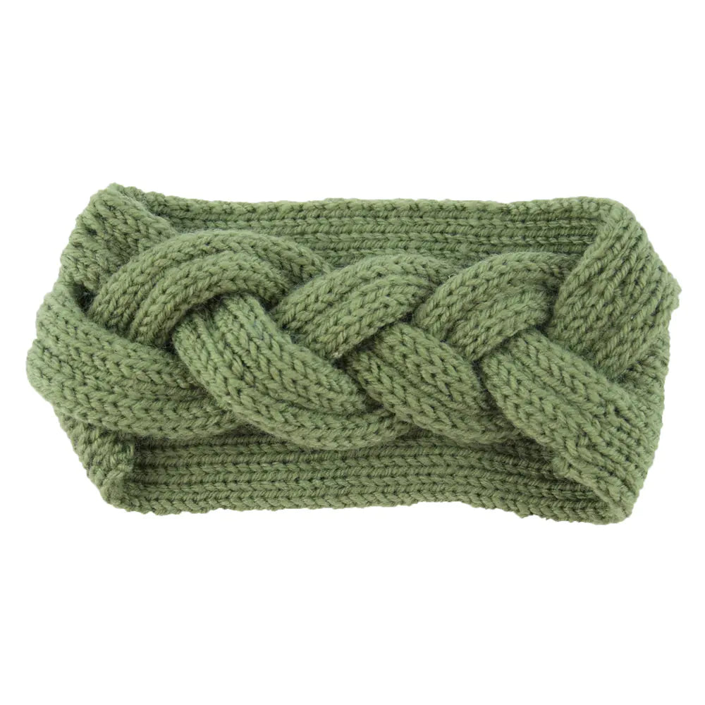 Crossover Knitted Wool Headband for Ladies