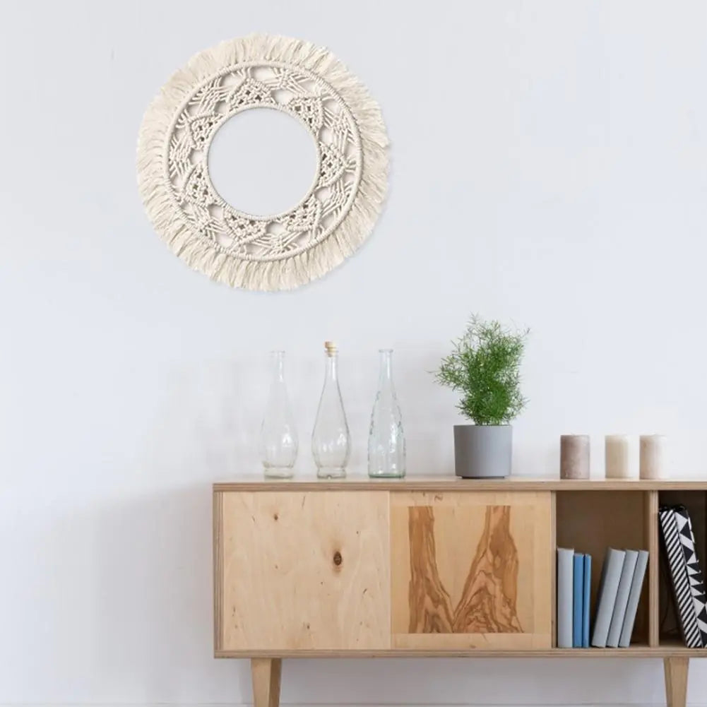 Cotton Rope Round Wall Hanging Decor