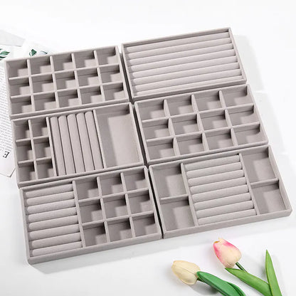 Jewelry Box for Rings and Earrings with Velvet Tray