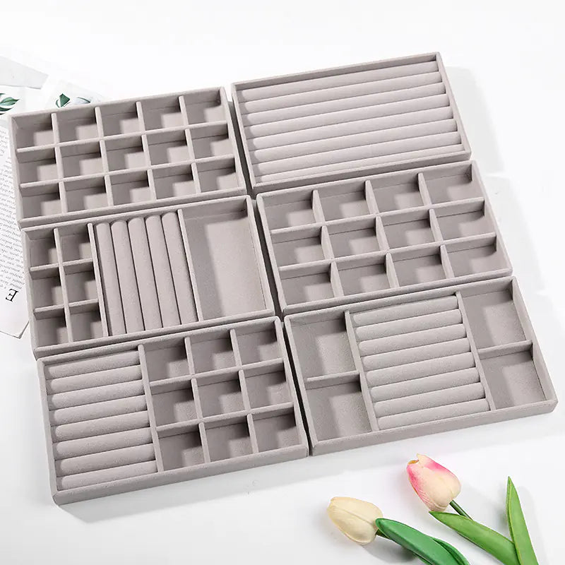 Jewelry Box for Rings and Earrings with Velvet Tray