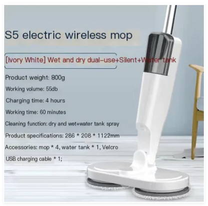 Double Head Electric Spin Mop