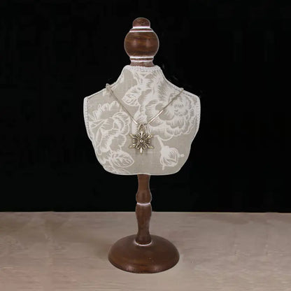 Jewelry Display Rack with Classic Gray Pattern