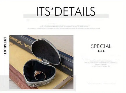 Vintage Jewelry Box for Necklaces, Earrings, and Rings