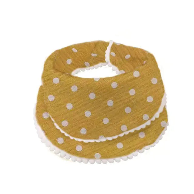 Cotton Gauze Baby Bibs with Lace for Newborns