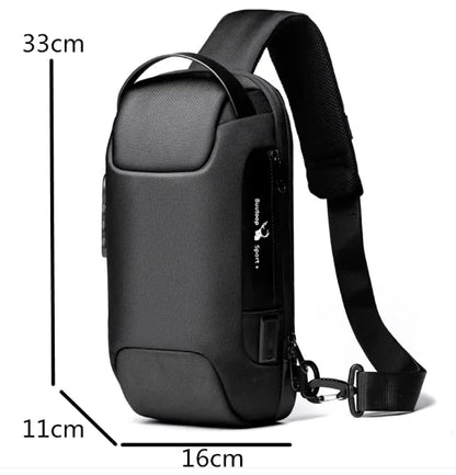 Men's Anti-Theft USB Chest Bag