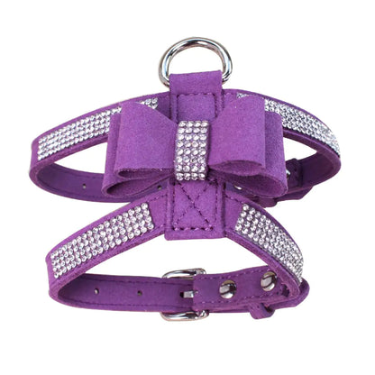 Rhinestone Anti-Strike Pet Chest Strap and Leash