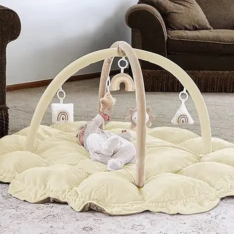 Removable Plush Baby Play Mat with Toys