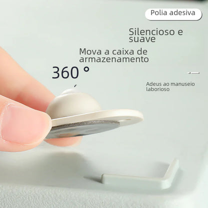 Universal Rolling Ball Casters for Storage Boxes