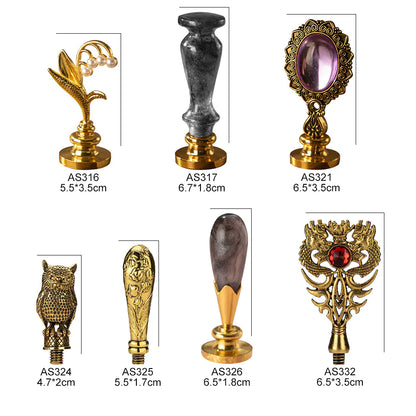 Custom Resin Alloy Wax Seal Handle Set for Magic Academy