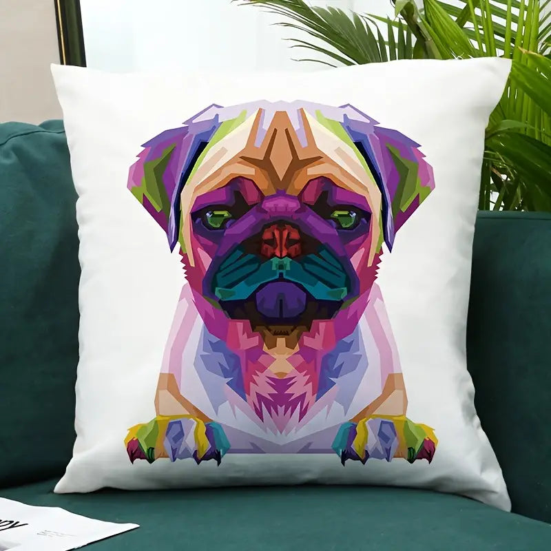 Colorful Animal Throw Pillowcase for Home Decoration 18x18in