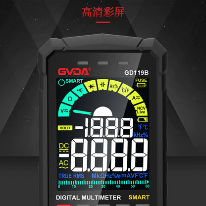 GVDA High Precision Automatic Digital Multimeter with Color Screen