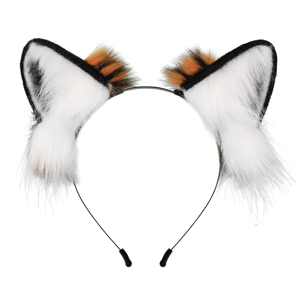 Tiger Ear and Tail Headband Cosplay Prop Set