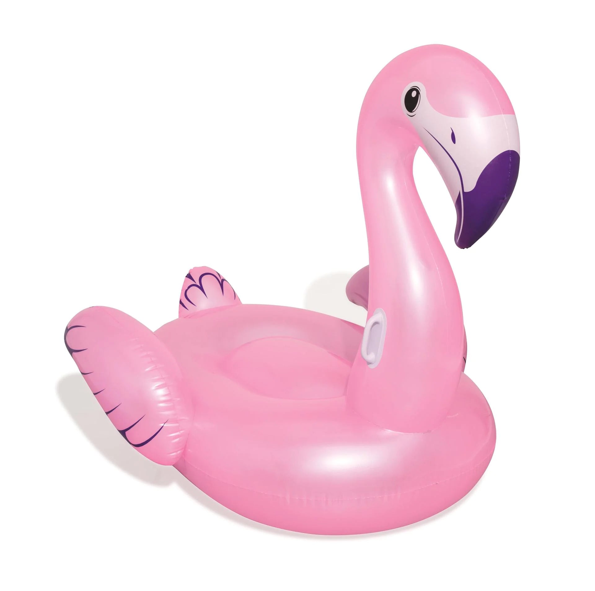 Adult Inflatable Ride-On, Float Bed, Flamingo Pool Ring