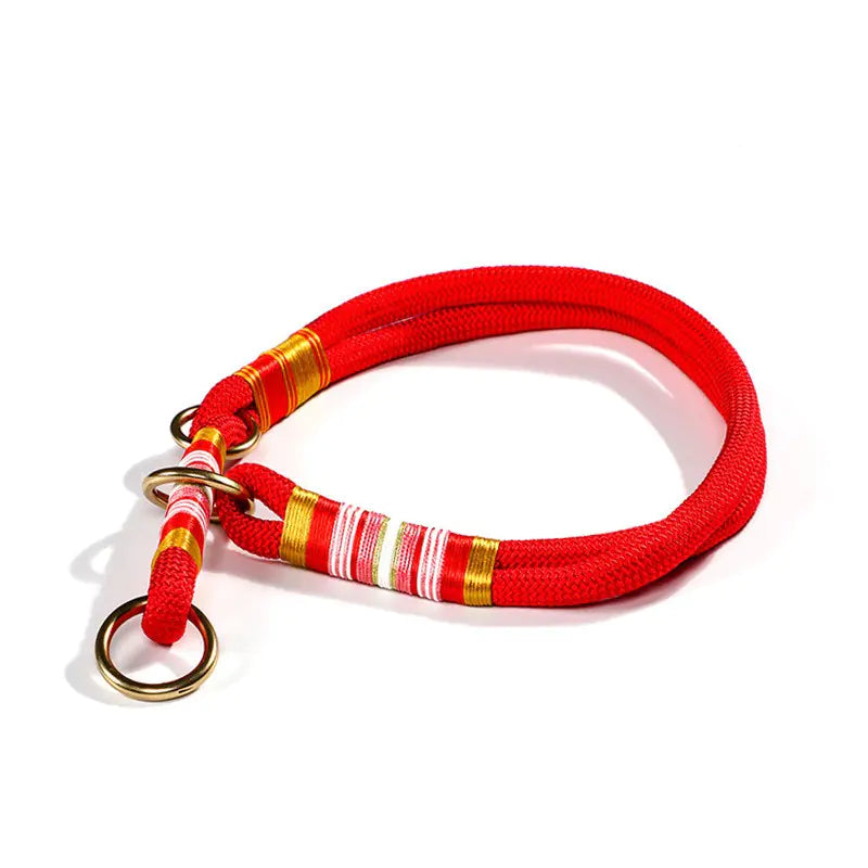 Anti-Breaking Loose Collar with Dog Hand Rope