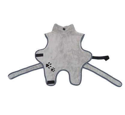 Soft Absorbent Coral Fleece Pet Bathrobe Pajamas