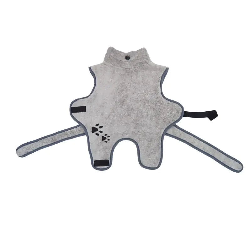 Soft Absorbent Coral Fleece Pet Bathrobe Pajamas