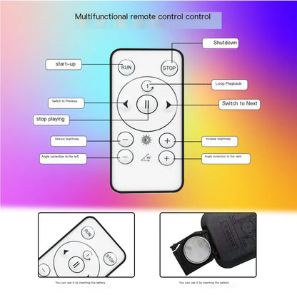 3D Holographic Fan Screen Wall-Mounted Display Projector
