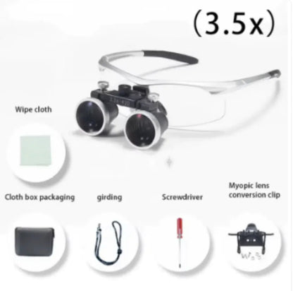 35X Magnifying Glasses for Dental & Surgical Use