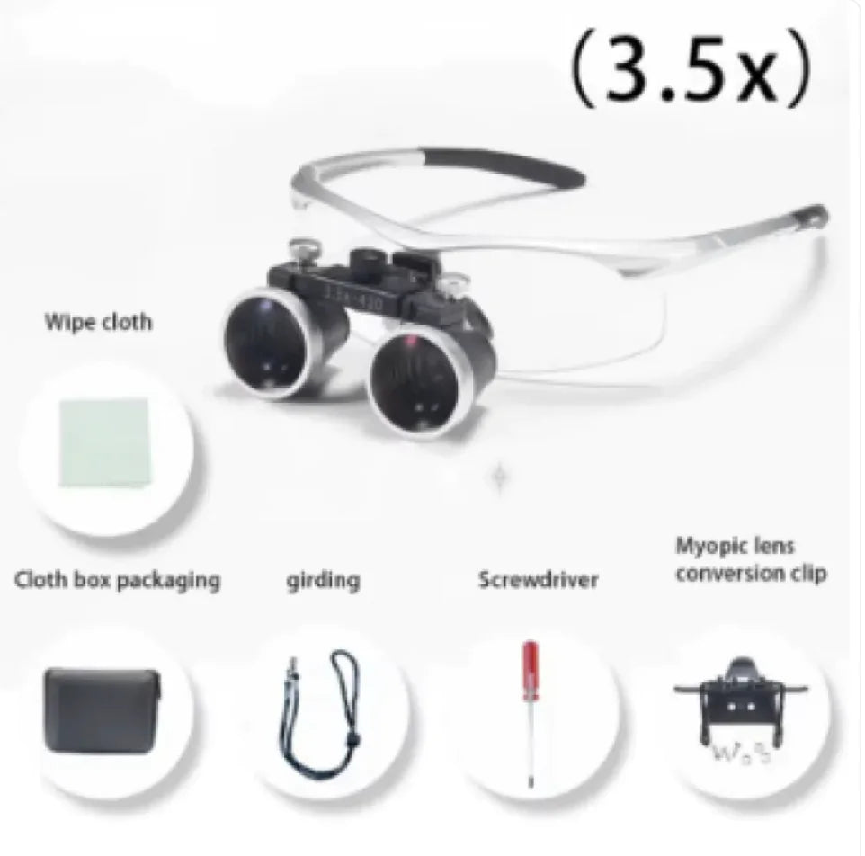 35X Magnifying Glasses for Dental & Surgical Use