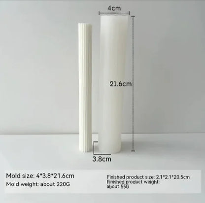 Threaded Silicone Mold for Candles & Holders