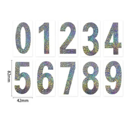 High-Temperature Reflective Waterproof PVC Number Sticker