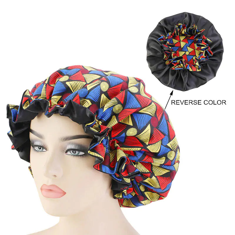 Fashionable Leopard Floral Striped Chemotherapy Hat