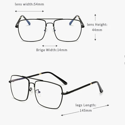 Retro Square Optical Glasses for Men and Women