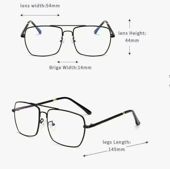 Retro Square Optical Glasses for Men and Women