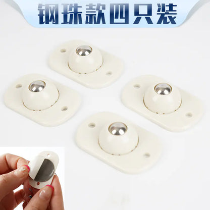 Universal Rolling Ball Casters for Storage Boxes