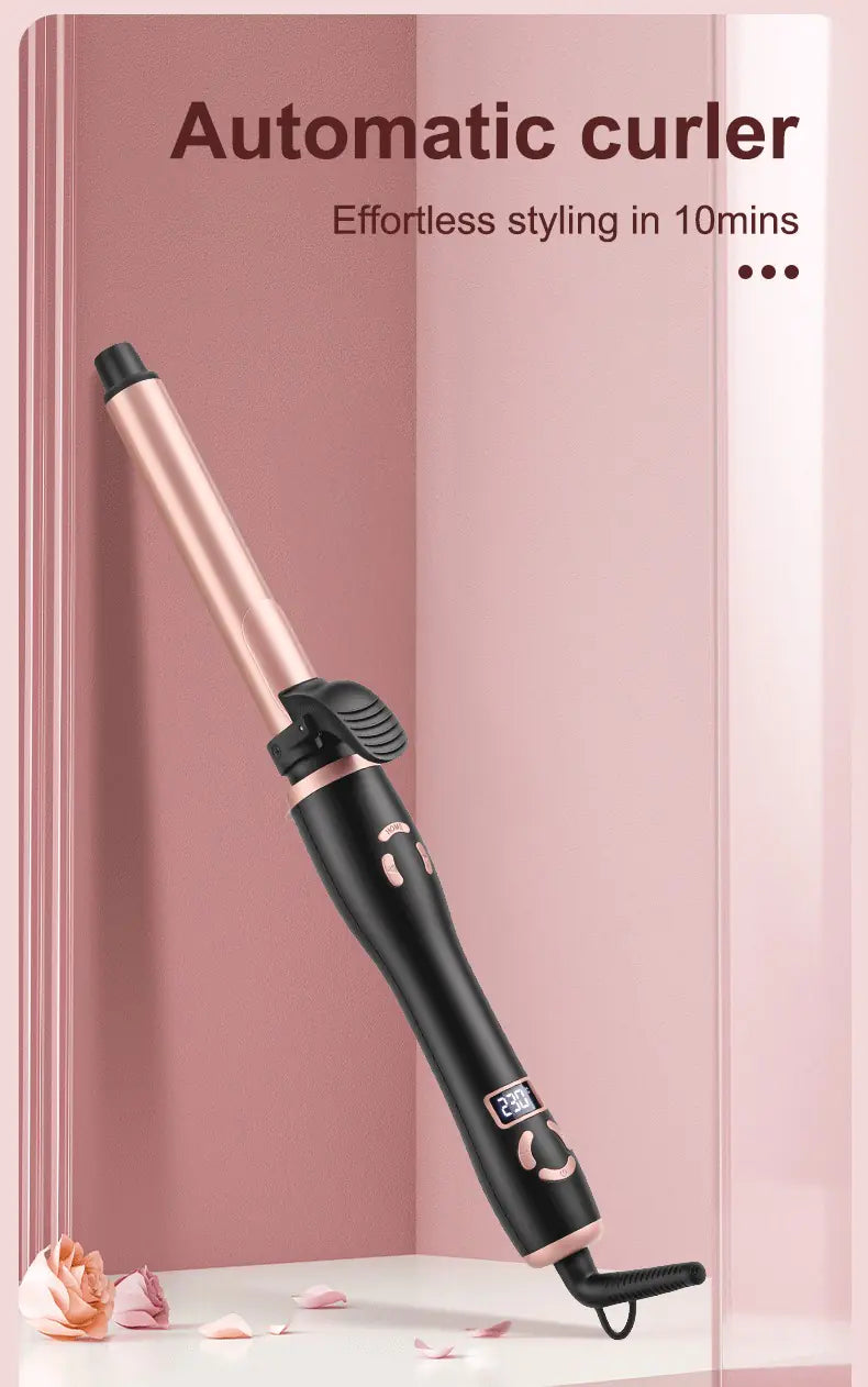 Automatic LCD Curling Iron 25mm Temperature Control