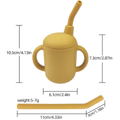 Baby Solid Color Silicone Water Cup