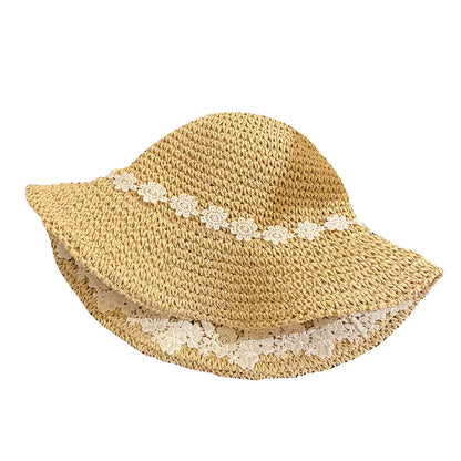 Women's Straw Hat for Outdoor Sun Protection