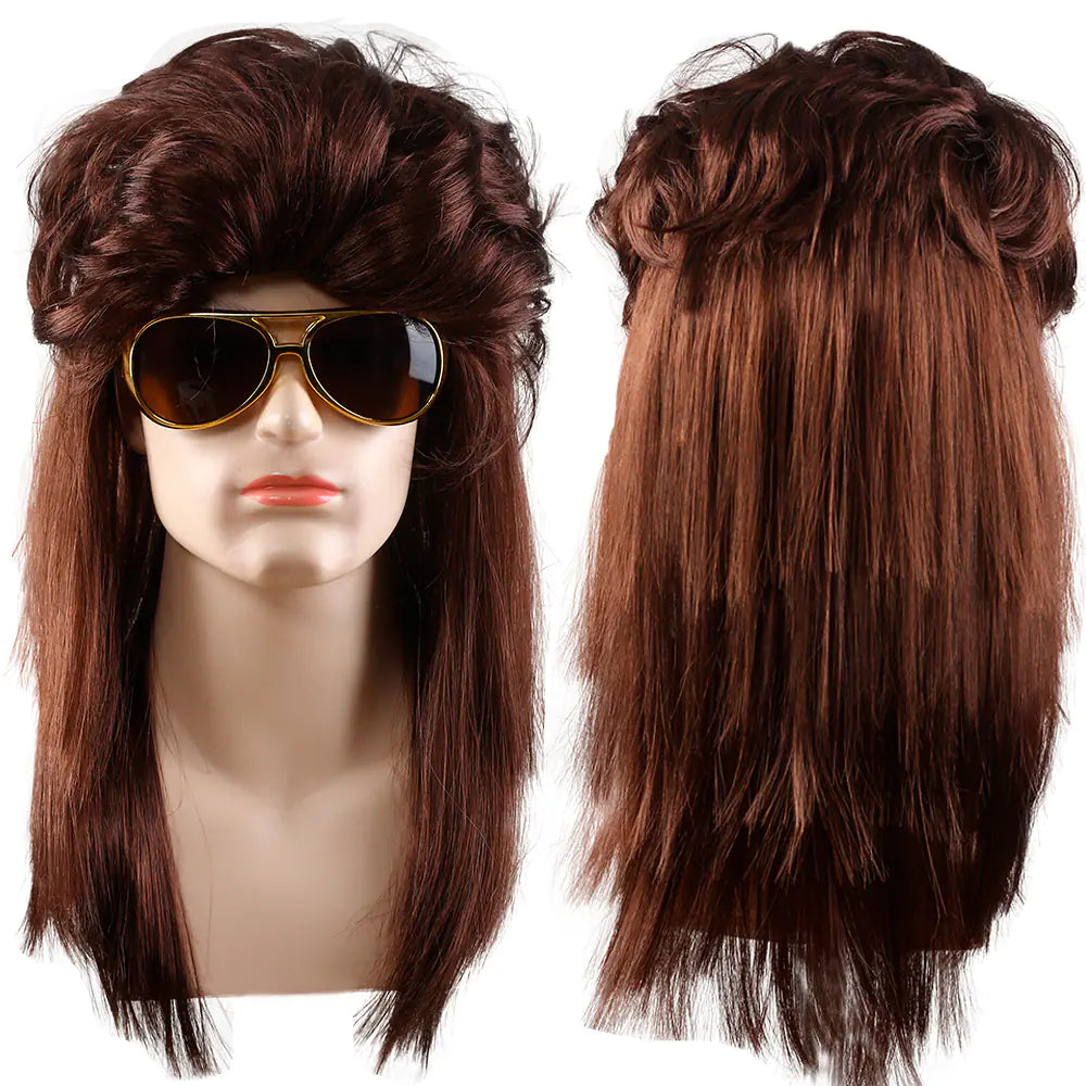 80s Punk Cosplay Tiger King Wig Hat for Men