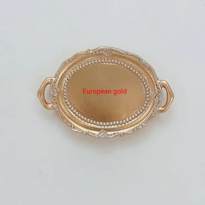 Resin Candle Holder Plate Earrings Necklace Jewelry Set