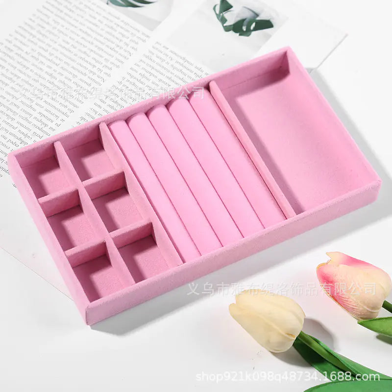 Jewelry Box for Rings and Earrings with Velvet Tray