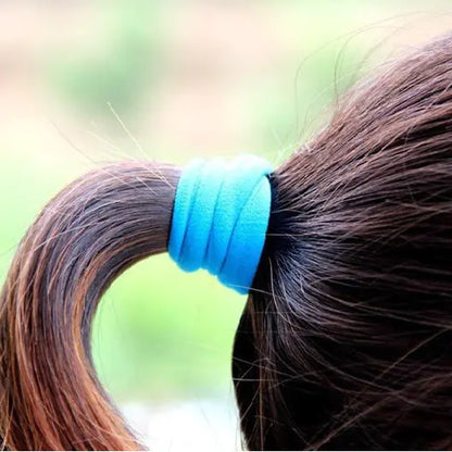 Colorful Towel Hair Ties and Scrunchies