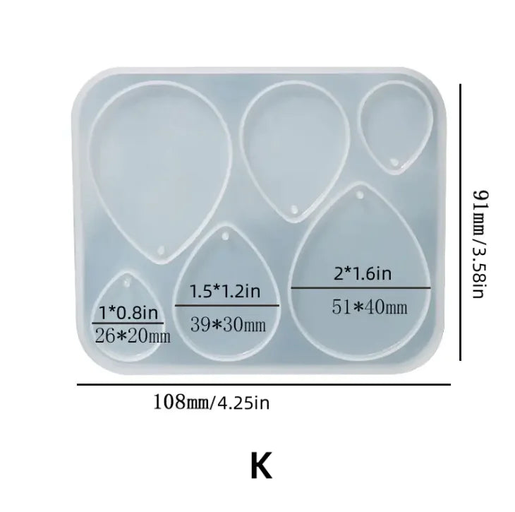 DIY Geometric Crystal Epoxy Silicone Mold Set