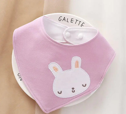 Soft Cotton Cartoon Bib for Newborns
