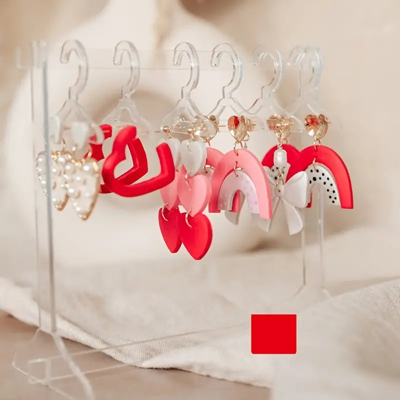 Acrylic Jewelry Organizer Rack for Earrings and Necklaces