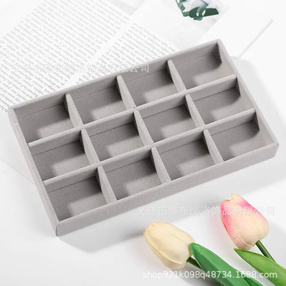 Jewelry Box for Rings and Earrings with Velvet Tray