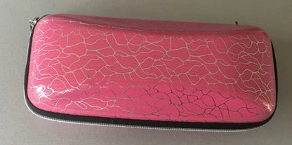 Square Colorful Sunglasses Case with Zipper (Leopard Print)