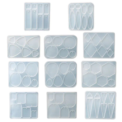 DIY Geometric Crystal Epoxy Silicone Mold Set