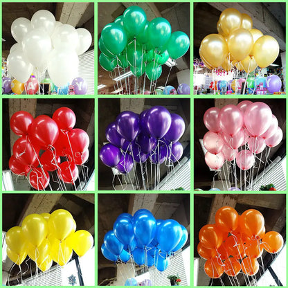 1.2g Pearl Thick 10-Inch Round Wedding Balloons