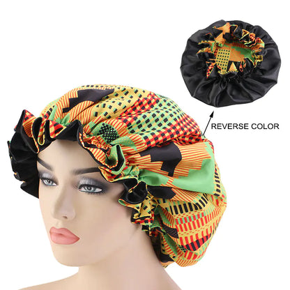 Fashionable Leopard Floral Striped Chemotherapy Hat