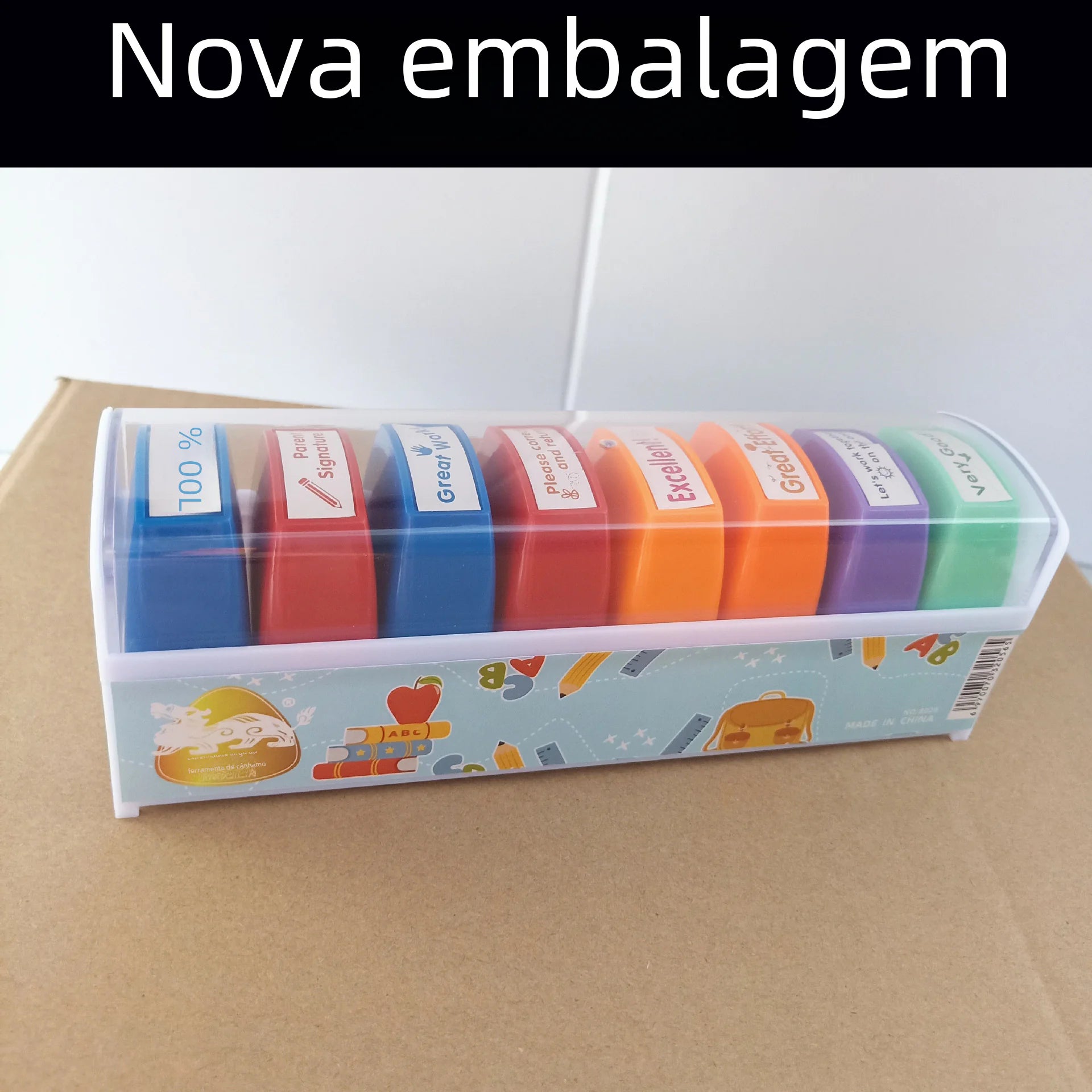 Teacher Fun Comments Light-Sensitive Stamp Set (Kids)