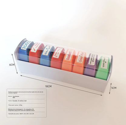 Teacher Fun Comments Light-Sensitive Stamp Set (Kids)