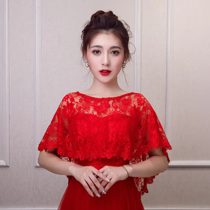 Bride Wedding Shawl Lace Summer Veil in Various Colors