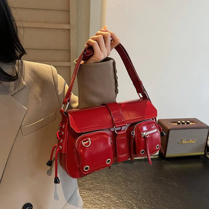 Textured Trendy Underarm Shoulder Bag