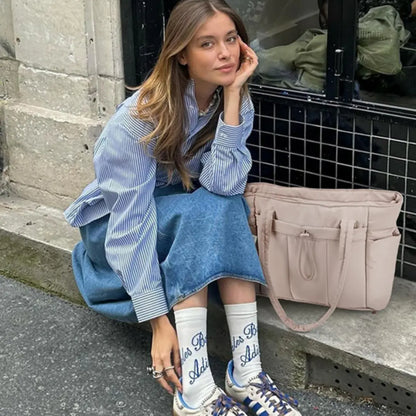 Women's Nylon Casual Tote Handbag