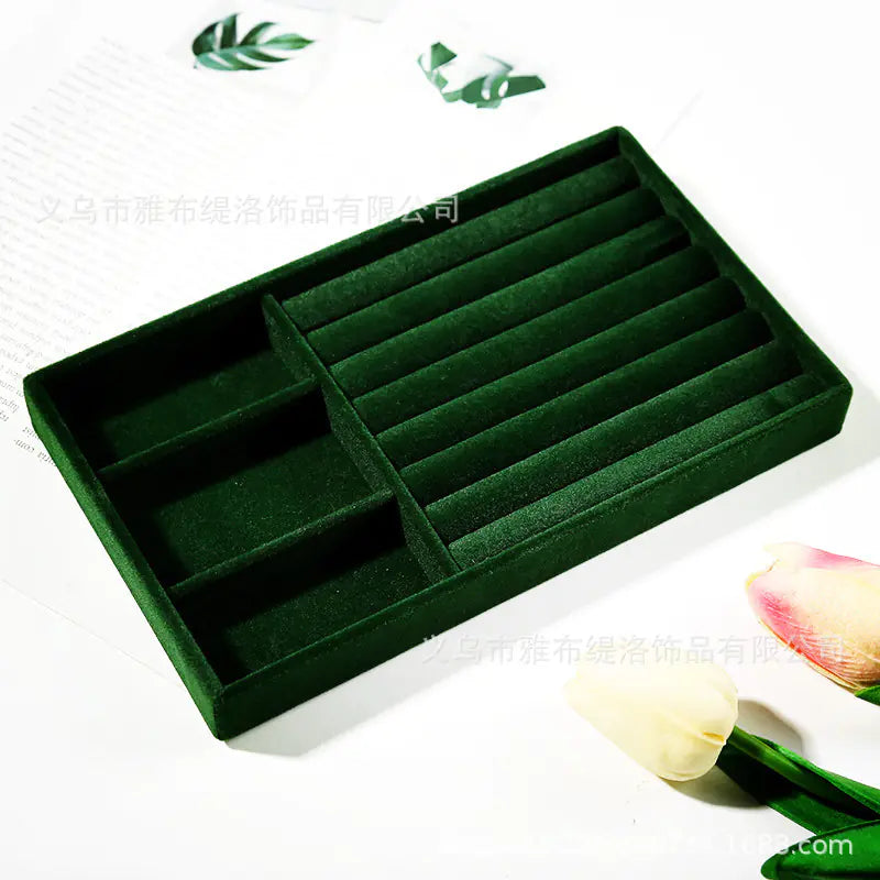 Jewelry Box for Rings and Earrings with Velvet Tray